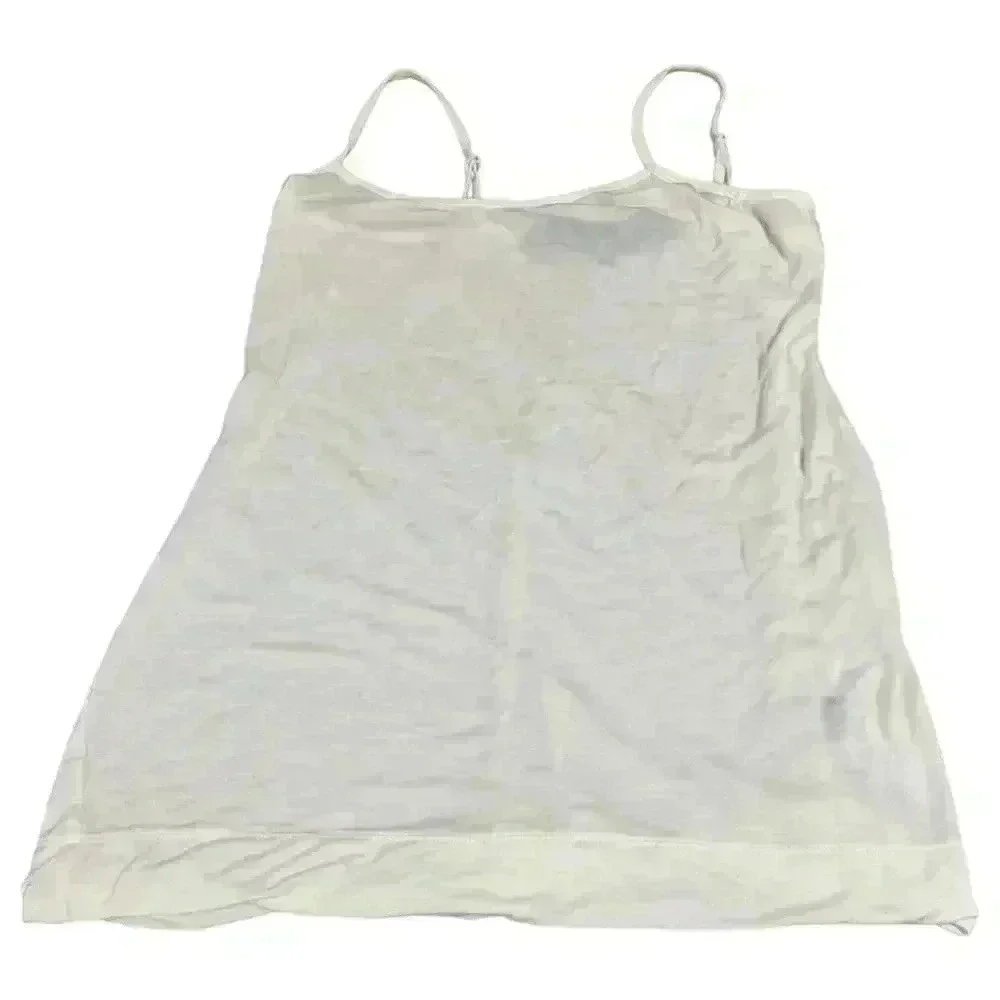 Leyendecker Women's White Basic Tank Top Camisole Size S - Picture 5 of 6